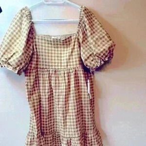 june & hudson dress. Gingham style. **New with tags.**   97%polyester 3%spandex